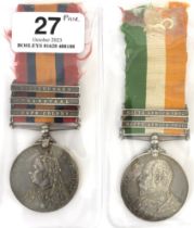 2nd Bn Royal West Kent Regiment Boer War Pair of Medals. Awarded to 2168 CORPL. J. CORK RL W KENT