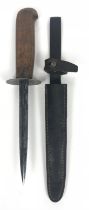 WW1/WW2 Period French Trench Fighting Knife This example with a short cut down cruciform Lebel