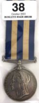 Royal Navy HMS Minotaur Egypt 1882 Medal. Awarded to W BOULT 2ND CAP M. TOP HMS MINOTAUR. Small edge