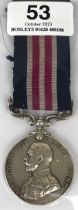 WW1 1/5th Bn Liverpool Regiment 1918 Casualty Military Medal Awarded to 51188 PTE W. GILL 1/5 L'POOL