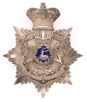 Badge. 2nd VB Sherwood Foresters (Derbyshire Regiment) Victorian Officer's helmet plate circa 1887-