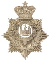 Badge. 3rd Norfolk Rifle Volunteer Corps Victorian helmet plate circa 1878-81. Good scarce short