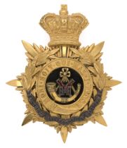 Badge. The Duke of Cornwall Light Infantry Victorian Officer's helmet plate circa 1881-1901. Very