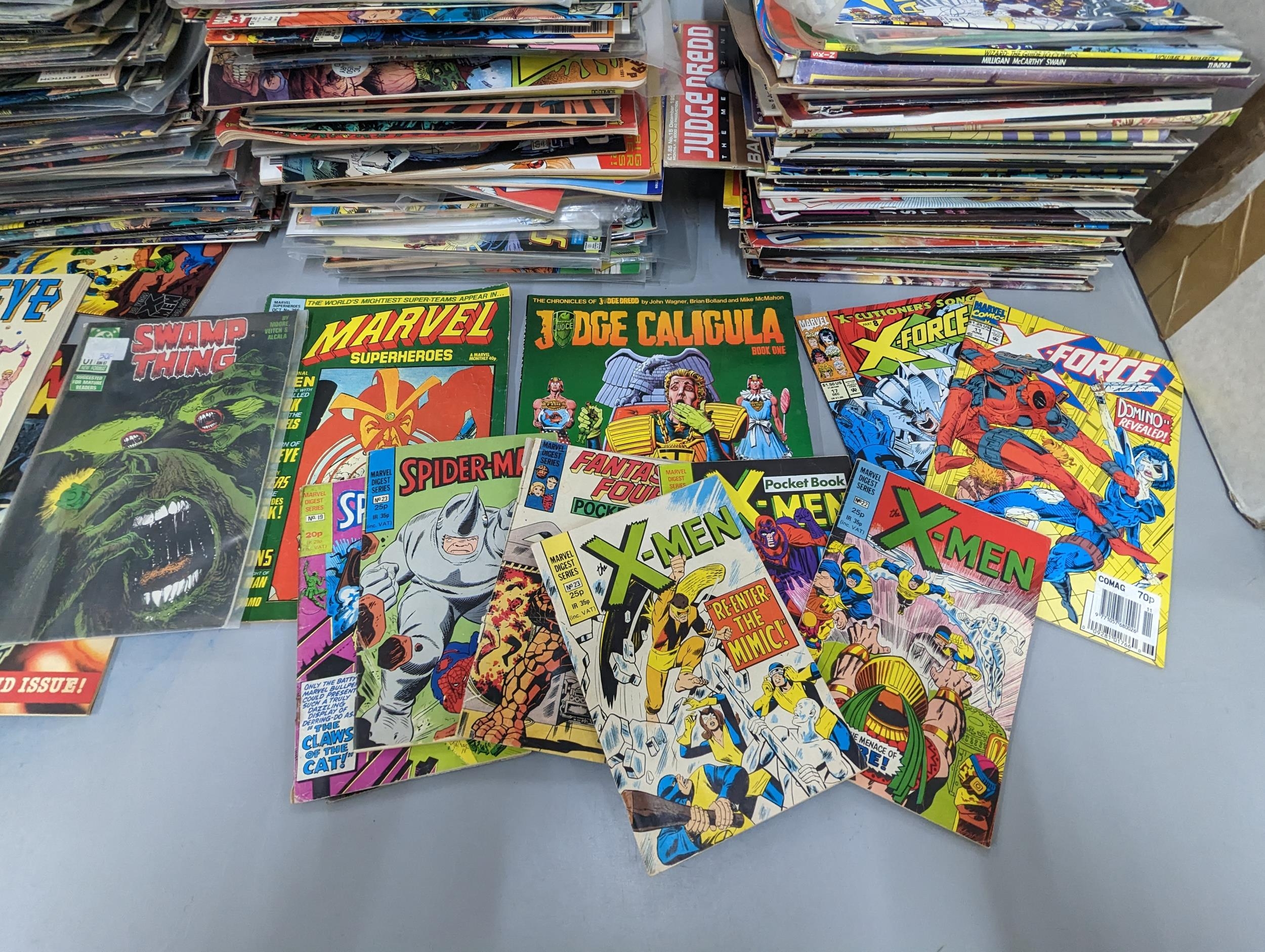 500+ Marvel, DC and other comic books, mostly 1980's A/F, to include X-Men, Fantastic Four, - Bild 3 aus 8