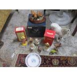 A group of Beswick and Royal Doulton figures and animal models to include a dappled grey shire