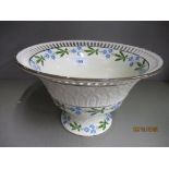 A Wedgwood Pottery for James Powell & Sons, Whitefriars glasswork, creamware pottery footed bowl