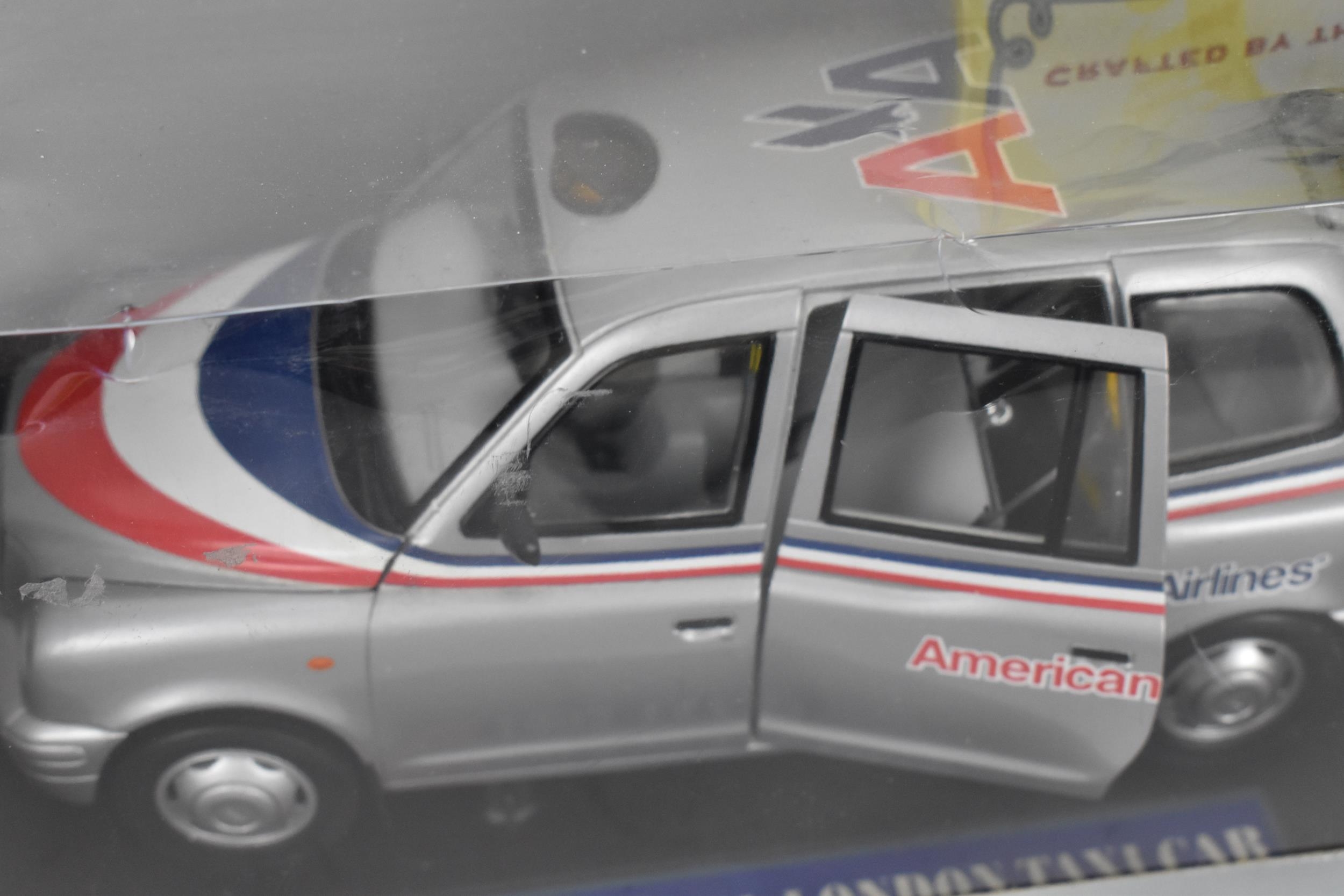 A group of boxed model cars to include a large 1:18 scale European collectables American Airlines - Image 10 of 11