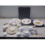 A mixed lot to include boxed Royal Worcester Evesham platter, Wembley 1923-2000 The Boys of '66