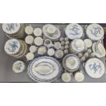 A Royal Worcester 'Mansfield' pattern part dinner service A/F, to include tea, coffee cups,