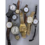 Mixed watches to include a gents vintage Rotary automatic gold plated watch Location: