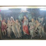 The Primavera - after a painting by Sandro Botticelli, a chromolithographic print by William