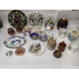 19th century and later collectables ceramics to include a Royal Worcester pin dish signed J Smith