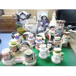 A selection of ceramics to include a Royal Doulton Pickwick Collection stand and various Pick