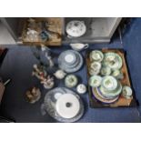 Ceramics to include a tea set, a Canton teapot, tableware and other items Location: