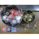 A tin of reproduction Roman coins to include those by Westair Reproductions Ltd, and others