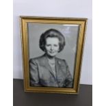 A signed Margaret Thatcher photograph Location: