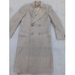 A Daks gents herringbone woollen coat, 38" chest x 44" long. Location:Rail