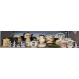 A mixed quantity of ceramic items to include a Washington Polka dot tea set, Royal commemorative