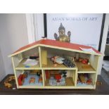 A Lundby, Swedish Gothenberg dolls house, circa 1970's, furnished with suites of mid-century style