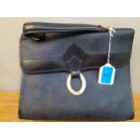 Christian Dior - A vintage navy handbag having iconic branding throughout to the exterior with