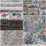 Three bolts of fabric to include Liberty's Cottage Garden, Avon's Mercurio and Sun Lovers tapestry