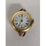 An early 20th century 18ct gold ladies manual wind wristwatch, 17g Location: