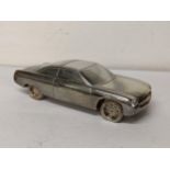 A Jacques Nasser sterling silver promotion model of a car inscribed 'Seasons Greetings Jacques