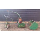 A vintage Webb 24 inch ride-on cylinder lawn mower with a Villiers engine Location: G