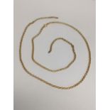 A 9ct gold chain link necklace, 2.3g A/F Location: