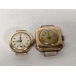 Two early 20th mid century ladies manual wind wristwatches, 21.1g Location: