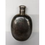 A Victorian silver hip flask, London 1875 60.5g Location: