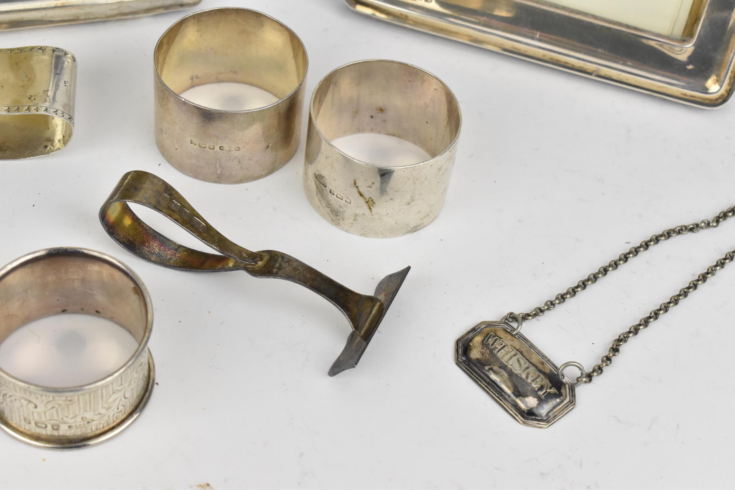 Two early 20th century silver framed photo frames, one by Henry Matthews, Birmingham 1922, the other - Image 2 of 10