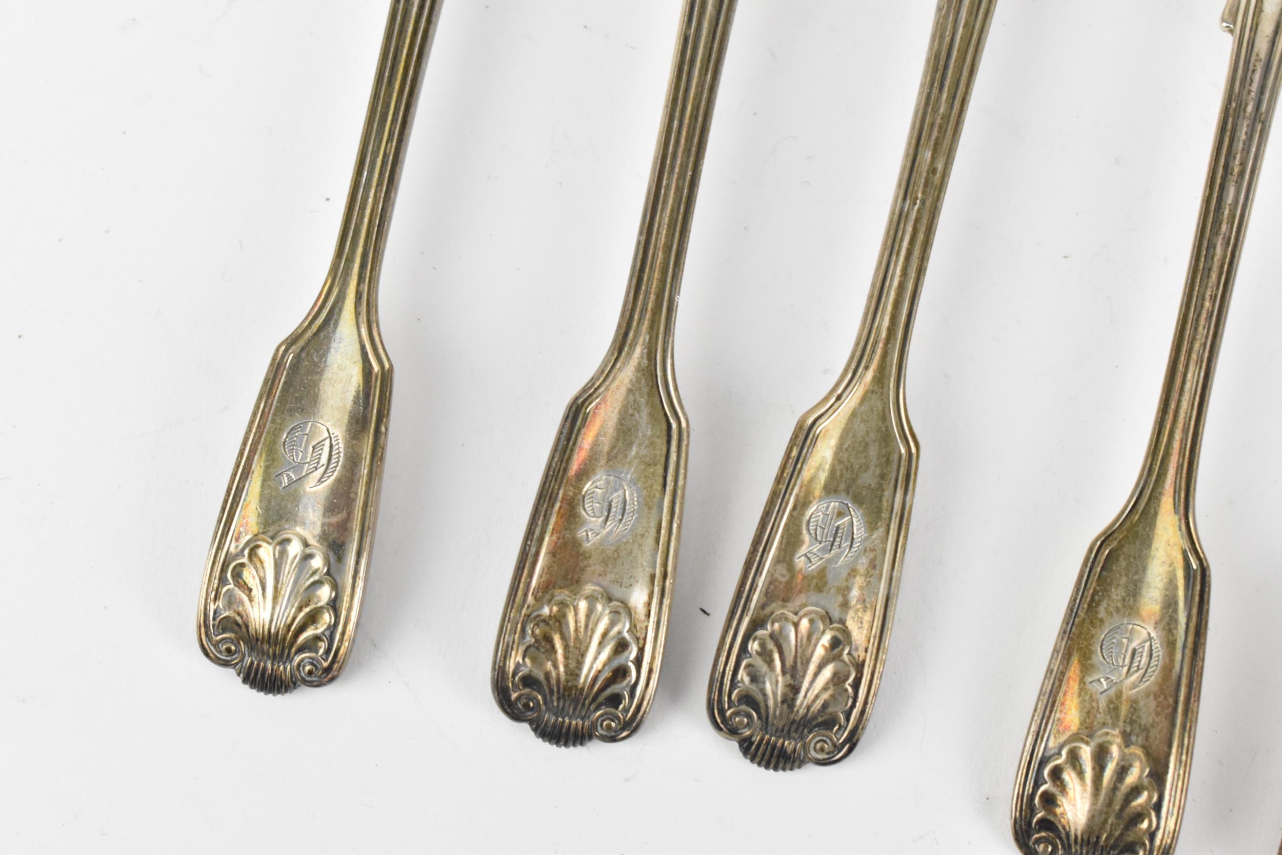 A set of six Victorian teaspoons by Holland, Son & Slater (John Aldwinckle & James Slater), London - Image 2 of 6