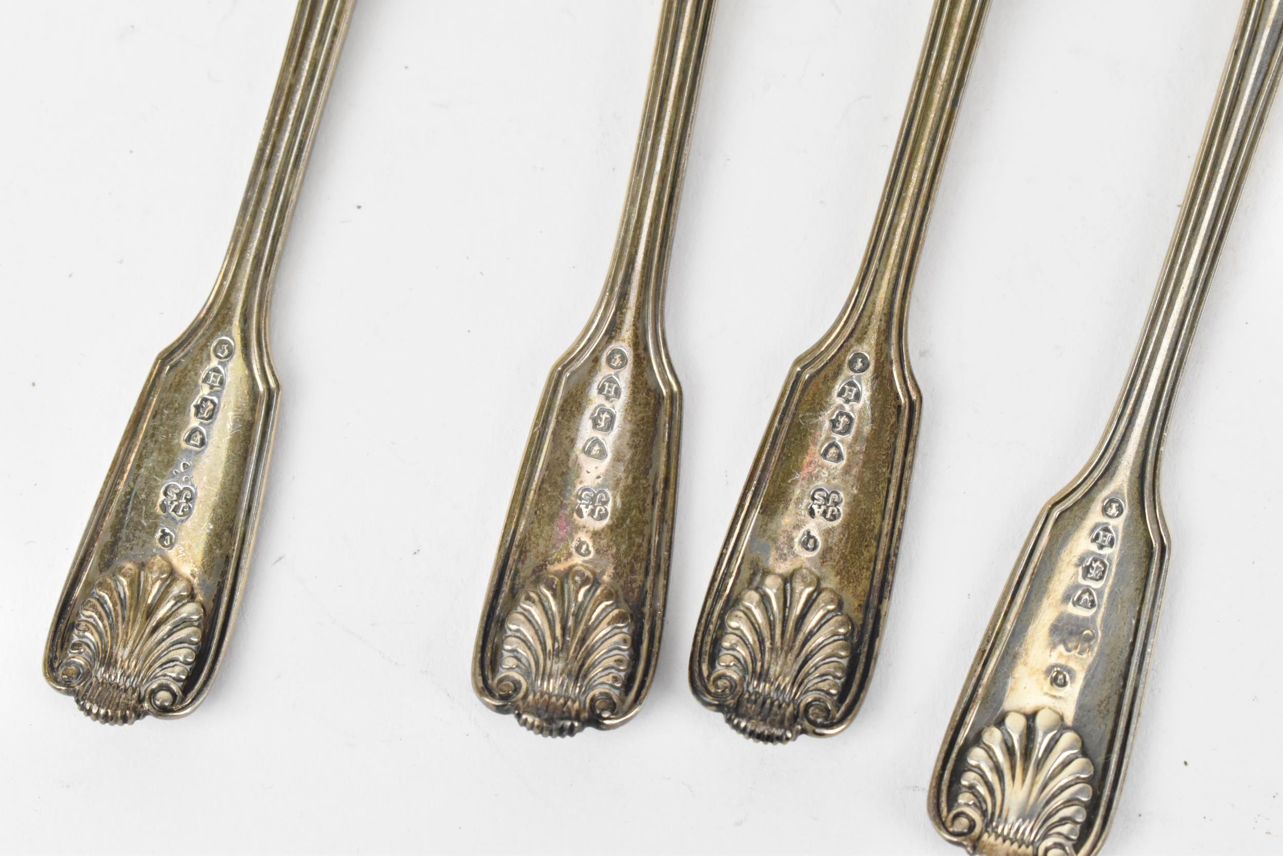 A set of six Victorian teaspoons by Holland, Son & Slater (John Aldwinckle & James Slater), London - Image 3 of 6