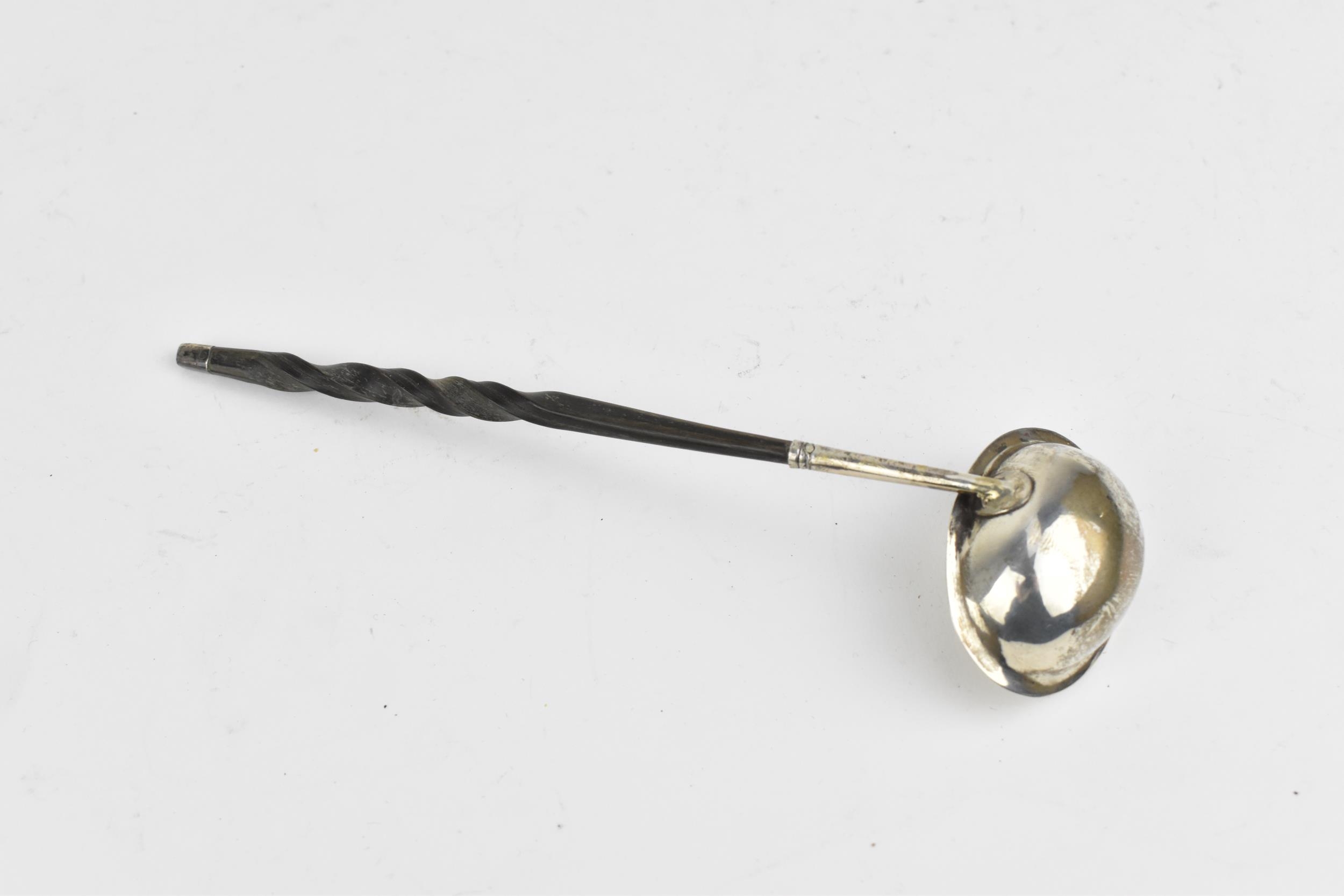 A George III silver toddy ladle, London 1814, with twisted whalebone handle, together with a - Image 6 of 7