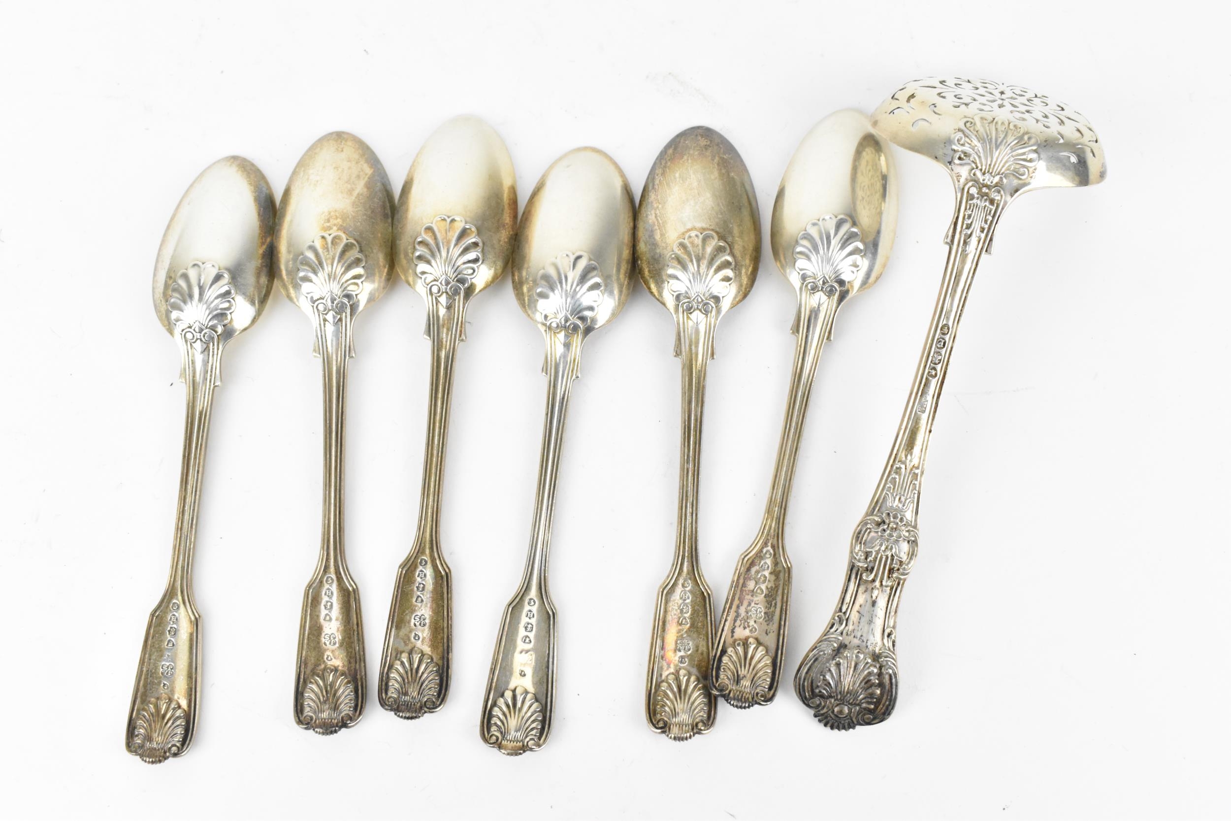 A set of six Victorian teaspoons by Holland, Son & Slater (John Aldwinckle & James Slater), London - Image 5 of 6