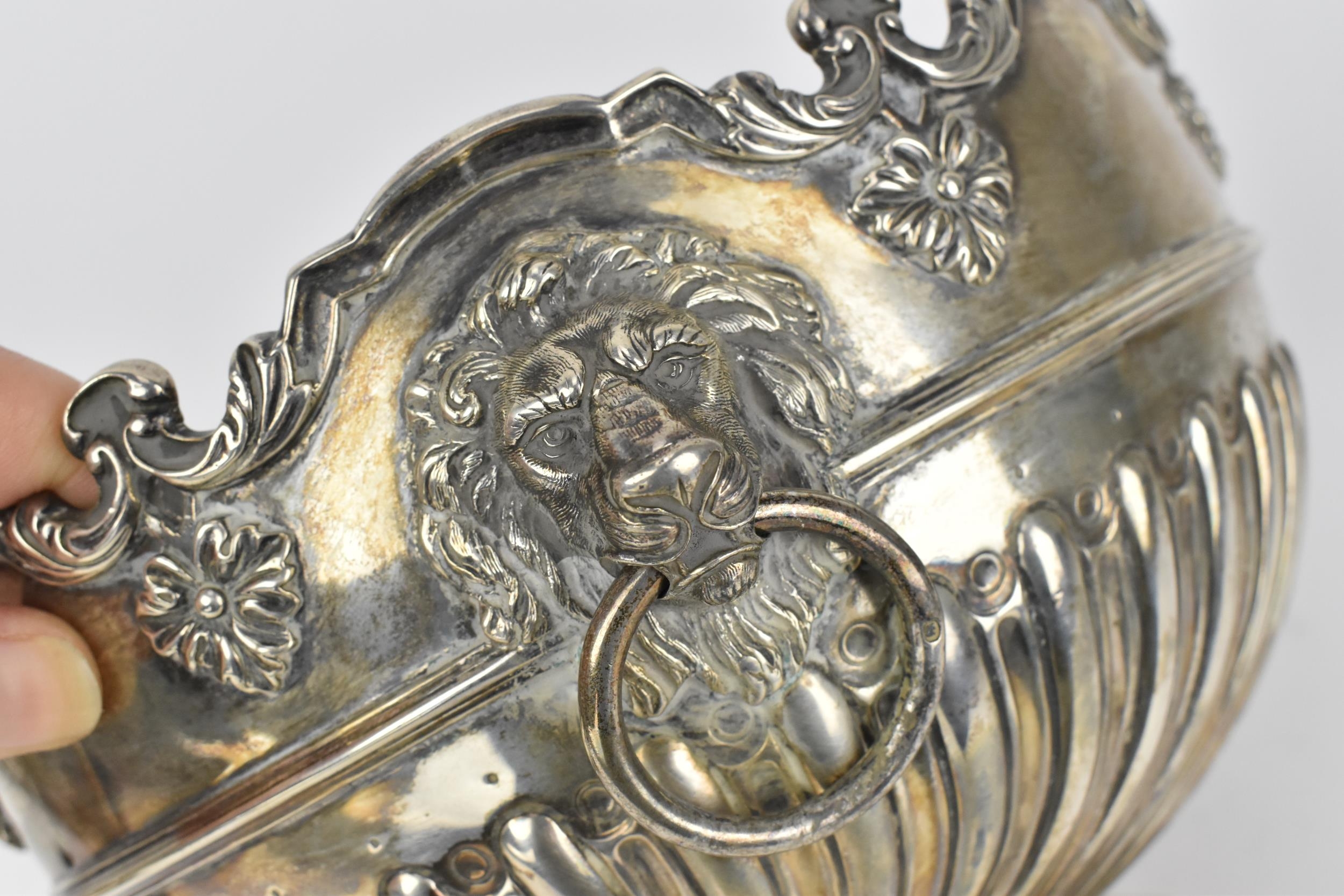 A Victorian silver presentation monteith bowl by William Hutton & Sons (Edward Hutton), London 1889, - Image 5 of 7