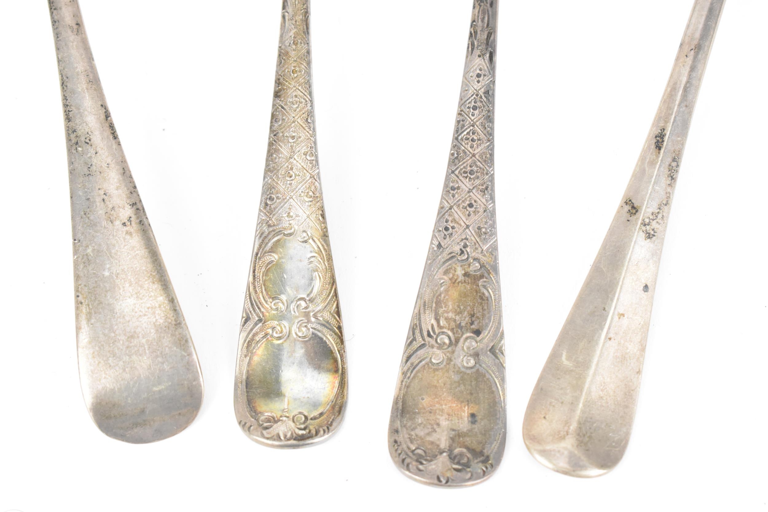 A pair of George III silver berry spoons by Samuel Godbehere, Edward Wigan & James Boult, London - Image 3 of 5