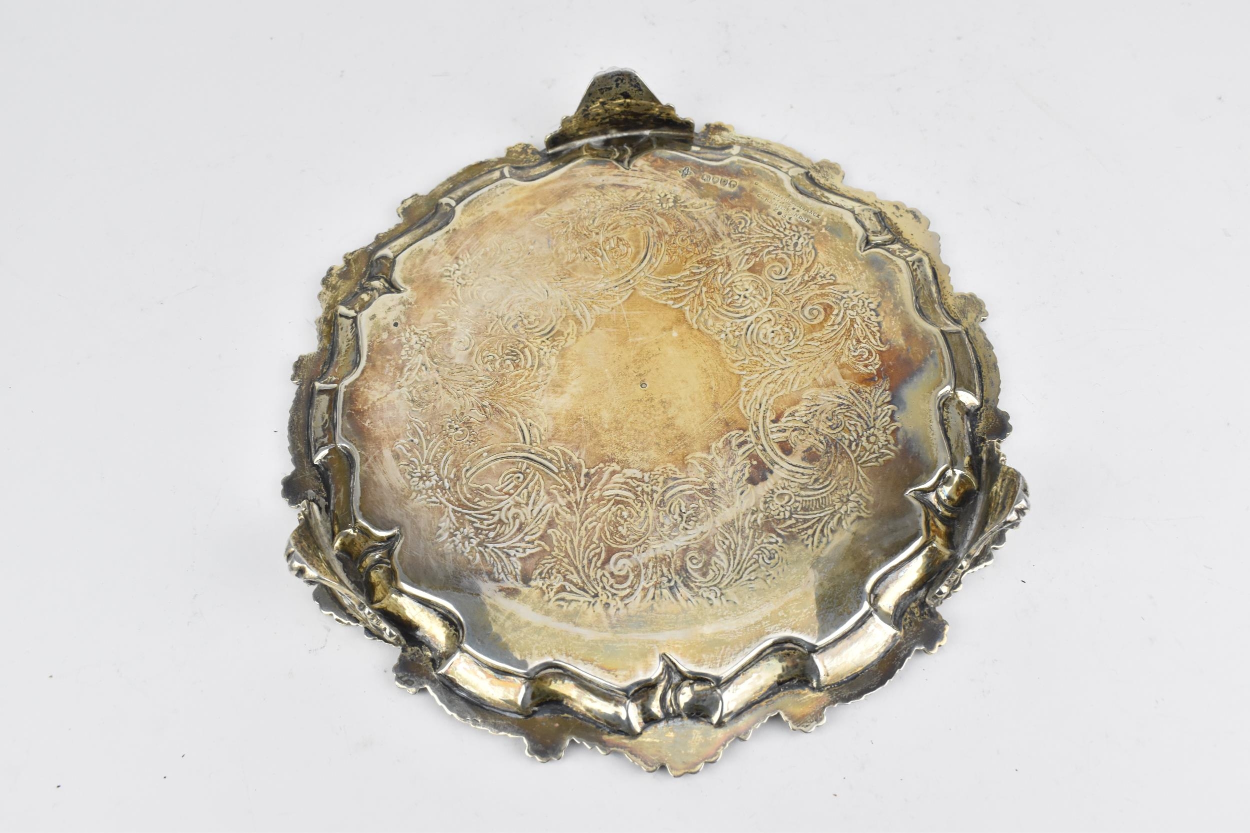 A Victorian silver salver by Joseph, Albert, Horace & Ethelbert Savory, London 1882, with moulded - Image 5 of 7