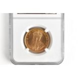 Canada - George V (1910-1936) Gold 10 Dollars, dated 1914, crowned bust, King George V, left, ./.,