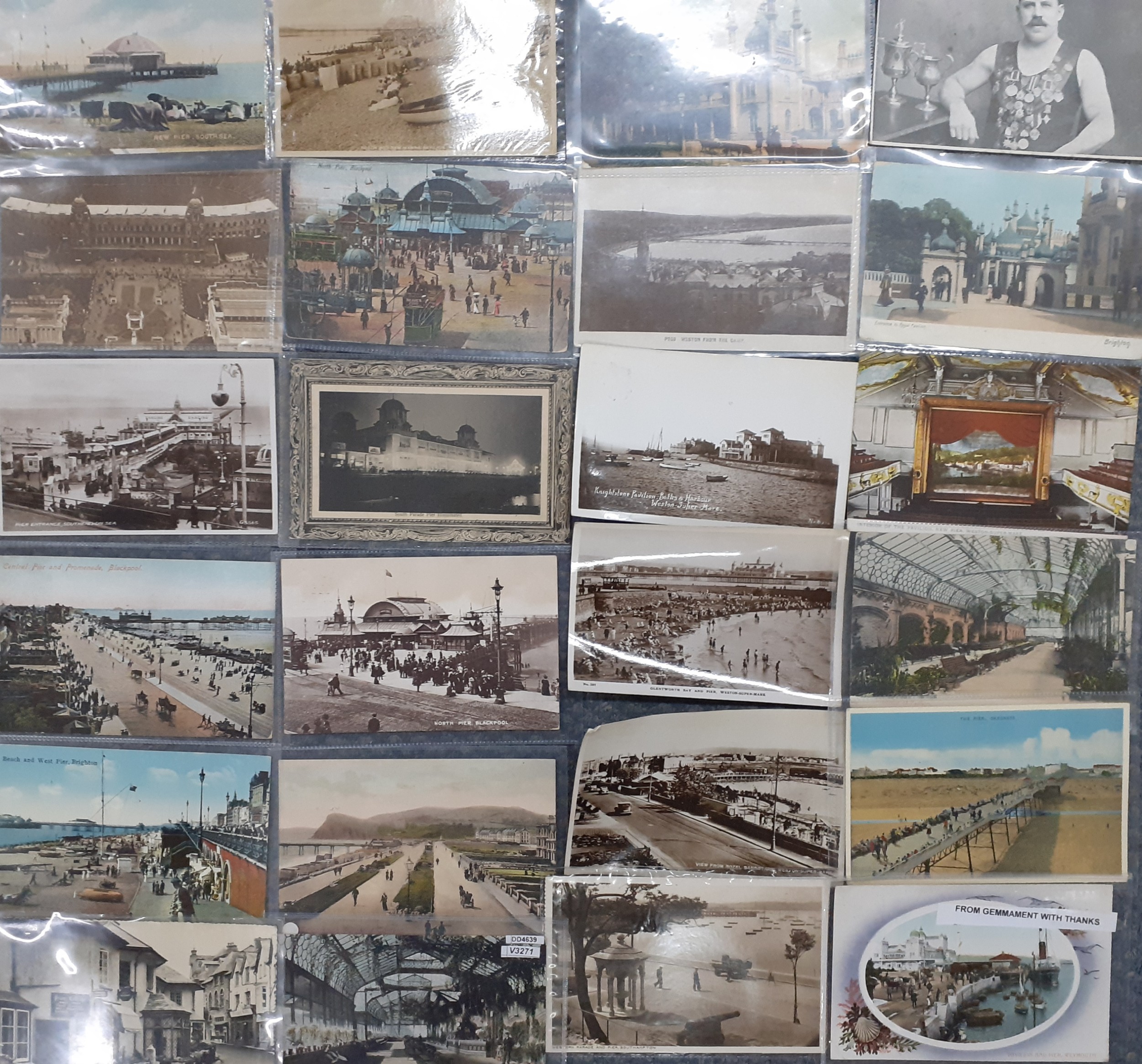 A quantity of early 20th Century to 1970's postcards to include Brighton, Blackpool and Weston-