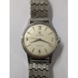 A 1960s Cyma Autorotor Cymaflex gents stainless steel wristwatch Location: