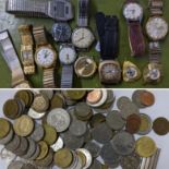 Mixed watches to include a vintage Timex Quartz, a Roamer, Mondaine and others, together with