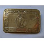 A Great War brass Christmas tin Location: 3.1