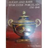 A signed Henry Sandon 'Flight and Barr Worcester Porcelain 1783-1840' reference book, circa 1970's