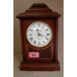 A Sewills, Liverpool treen cased mantel clock Location: 1:2