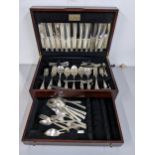 A canteen of Roberts Dore silver plated cutlery and other cutlery Location: