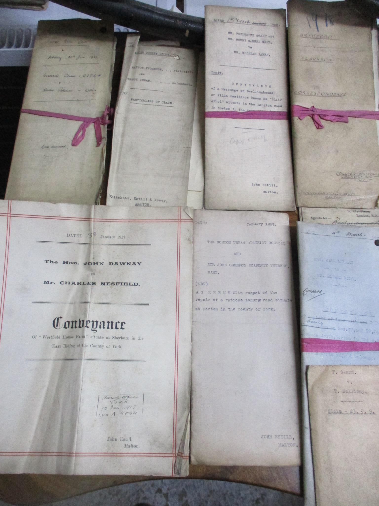 A large quantity of solicitor's documents to include Probates and Wills, conditions of sale - Image 2 of 19