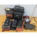 Mixed cameras to include a Kodak EK300, Canon 105 and others Location: