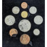 1951 Festival of Britain Specimen coin set comprising ten coins to include Crown Location: